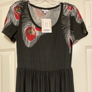 LuLaroe Riley Peacock Dress NWT